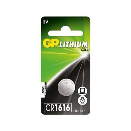 PILA DE BOTON CR1616 GP 16x1 60mm 3V 42mAh