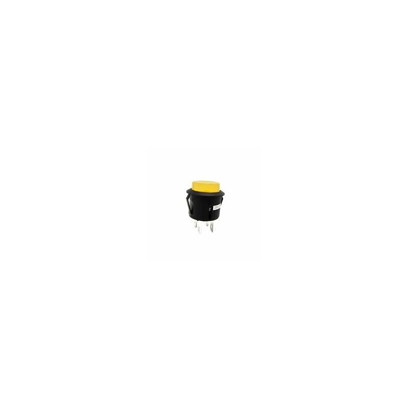 PULSADOR LED AMBAR N/ABIERTO 12V