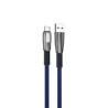 CABLE USB A TIPO C 3A 1M ZINC AZUL CORDON PREMIUM