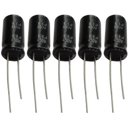 CONDENSADOR 6,8 MF 450 V 10X20  105º