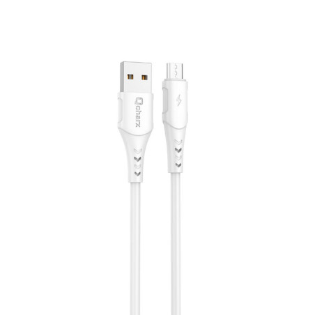 CABLE USB A MICRO 3A 1M PVC BLANCO