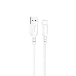 CABLE USB A TIPO C 3A 1M SILICONA BLANCO