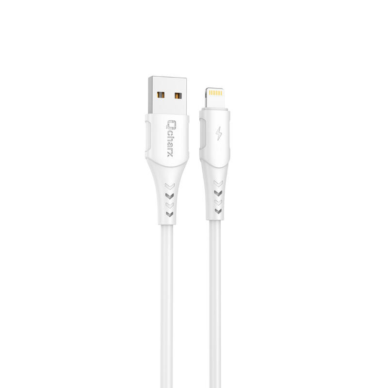 CABLE USB A LIGHTNING 3A 1M PVC BLANCO
