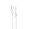 CABLE USB A LIGHTNING 3A 1M PVC BLANCO