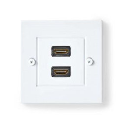 BASE HDMI 2xDOBLE HEMBRA PARA CAJA UNIVERSAL 86mm