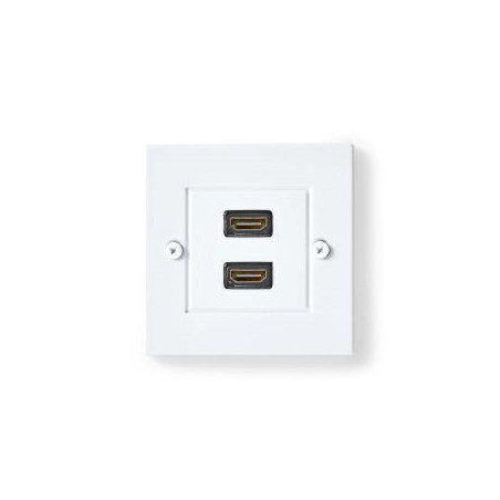 BASE HDMI 2xDOBLE HEMBRA PARA CAJA UNIVERSAL 86mm