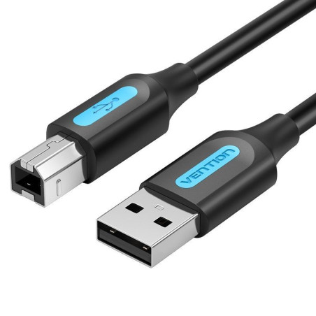 CABLE USB 2 0 TIPO A MACHO - TIPO B MACHO 1 5m