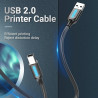 CABLE USB 2 0 TIPO A MACHO - TIPO B MACHO 1 5m