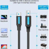 CABLE USB 2 0 TIPO C MACHO - TIPO B MACHO 1m