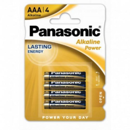 BLISTER 4 PILAS ALCALINAS LR03  AAA  PANASONIC