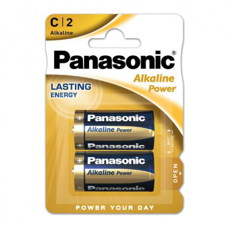 BLISTER 4 PILAS ALCALINAS LR14  C  PANASONIC