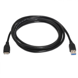 CABLE USB 3 0 TIPO A-MICRO USB M NEGRO 1m