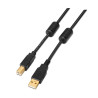 CABLE USB 2 0 TIPO A MACHO-TIPO B M  FERRITAS 3m