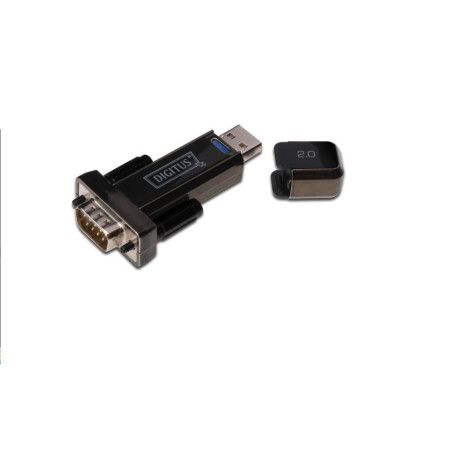 ADAPTADOR USB MACHO A SERIE DB9 HEMBRA 