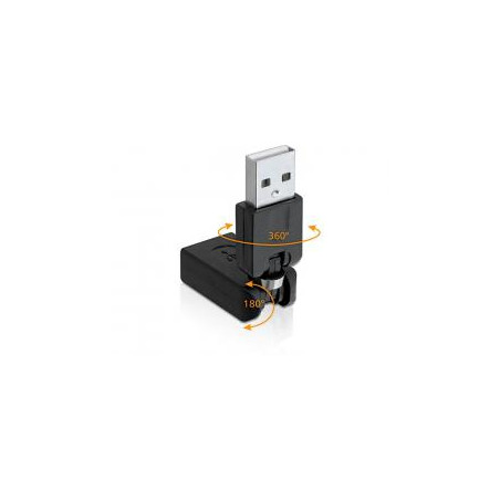 ADAPTADOR USB MACHO-HEMBRA ARTICULADO