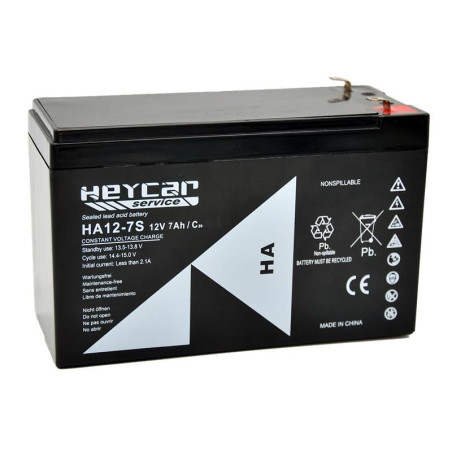 BATERIA 12V 7A PLOMO AGM 151X65X94 HEYCAR