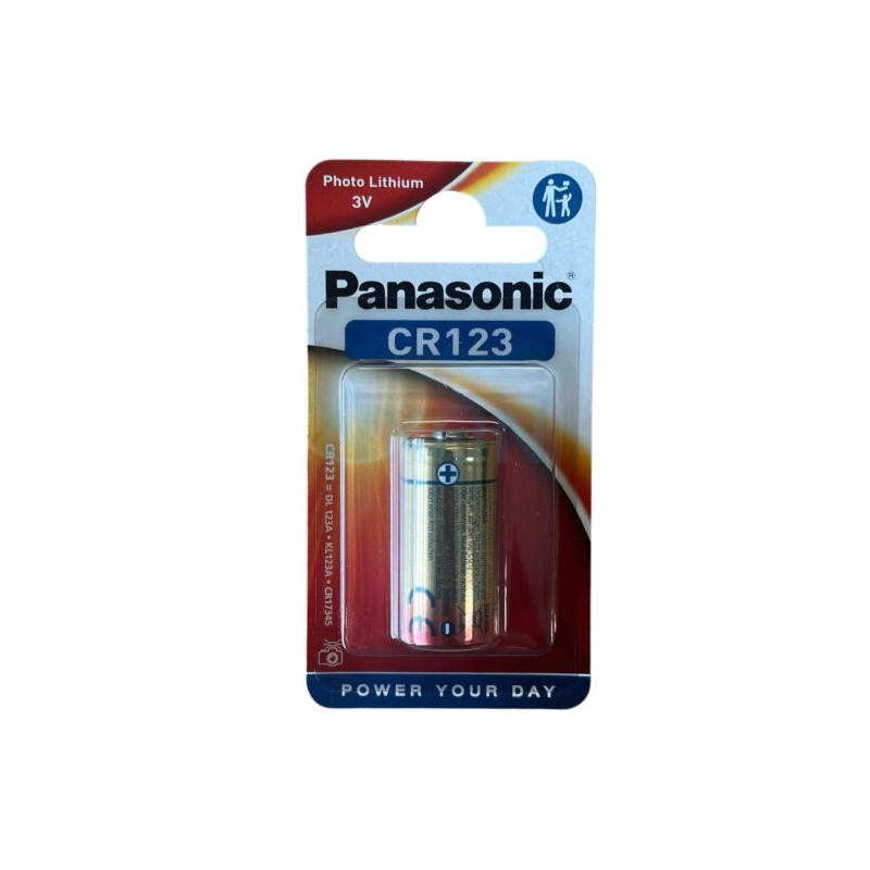 PILA LITIO CR123 3V PANASONIC