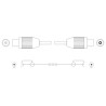 CABLE ANTENA TV CON FILTRO M-H 2 5 METROS