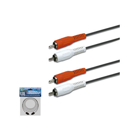 CABLE 2RCA MACHO- 2RCA MACHO 1 5M 