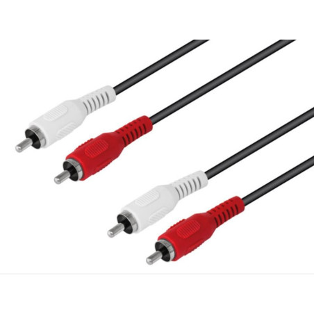 CABLE AUDIO 2 RCA MACHO-MACHO 3M 