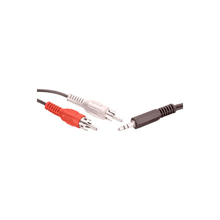CABLE AUDIO MINIJACK 3 5 ST M - 2 RCA M 15 METROS