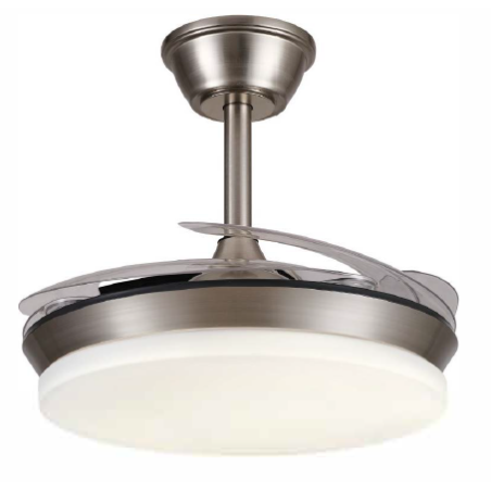 VENTILADOR MODELO AGATA-S MANDO A DISTANCIA CROMO MATE 30W