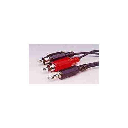CABLE JACK 3 5MM A 2 RCA MACHO 6 M 