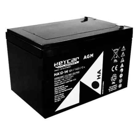 BATERIA 12V 14A PLOMO AGM 151x98x95mm HEYCAR