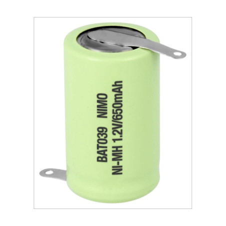 BATERIA RECARGABLE NI-MH 1/2AA 2/3AA 1 2V 650mAh