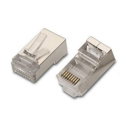 CONECTOR RJ45 FTP CAT 6 MACHO CRIMPARA AISENS