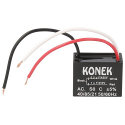 CONDENSADOR POLIESTER 1MF   0 5MF 450V 3 HILOS