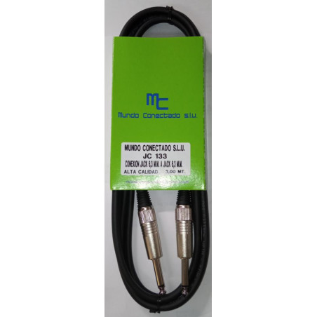 CABLE JACK 6 3 MACHO-MACHO METAL 3M