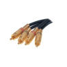 CABLE 2 RCA METALICOS MACHO-MACHO 1 5M
