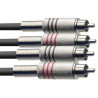 CABLE 2 RCA METALICOS MACHO-MACHO 1 5M