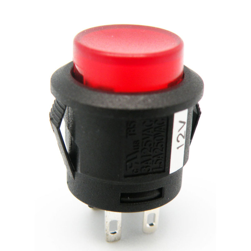 INTERRUPTOR LED ROJO  ON-OFF 12V