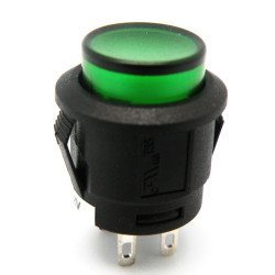 INTERRUPTOR LED VERDE ON-OFF 12V