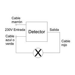 DETECTOR DE MOVIMIENTO INFRARROJOS 230V ORIENTABLE