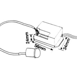 DETECTOR DE MOVIMIENTO POR INFRARROJOS EMPOTRAR