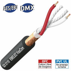 CABLE ESPECIAL DMX 1x2x0 22mm 110O
