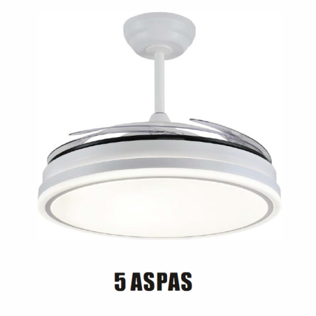 VENTILADOR  AMBRA XXL 60W Y 5 ASPAS