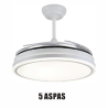 VENTILADOR  AMBRA XXL 60W Y 5 ASPAS