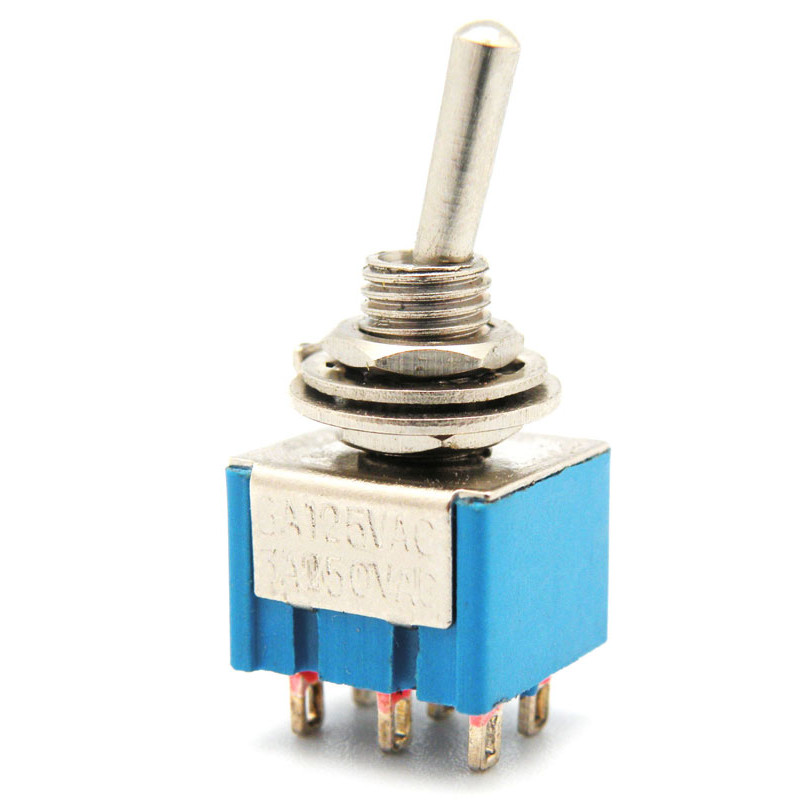 CONMUTADOR MINI 6 P  ON -OFF- ON  2 RETORNOS