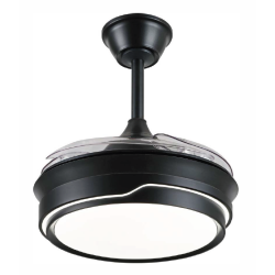 VENTILADOR MODELO SELINA-S 35W Y 4 ASPAS NEGRO