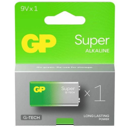 BLISTER 1 PILA 9V ALCALINA LR09  6LF22  6LR61 G P 