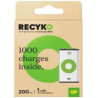 PILA RECARGABLE 9V R9 6LR61 GP RECYKO UNIDAD