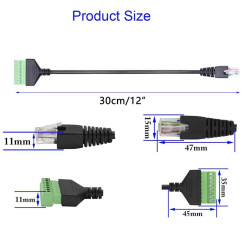 RJ45 CON TERMINAL A TORNILLO 8P