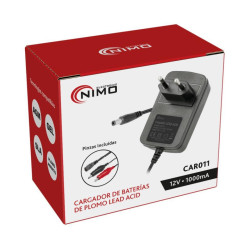 CARGADOR BATERIAS DE PLOMO 12V 1A JACK 5 5x2 1mm