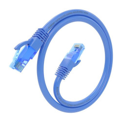 LATIGUILLO RJ45 UTP CAT 6 COLOR AZUL 0 25M CCA