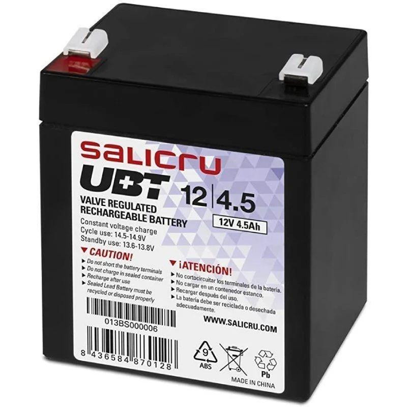 BATERIA 12V 4 5A PLOMO AGM 90x70x101mm SALICRU UBT BATERIA 12V 4 5A PLOMO AGM 90x70x101mm SALICRU UBT
