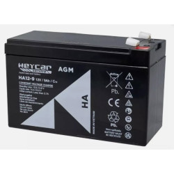 BATERIA PLOMO AGM 12V 9A  151x65x94 mm HEYCAR